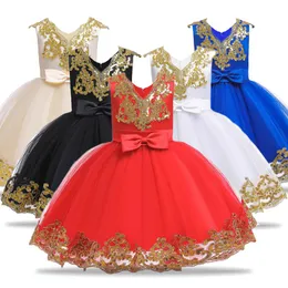 Girl's Dresses 2021 Kids Christmas For Girls Dress Princess Costume Party Children Wedding Vestido 4 6 7 8 9 10 Year