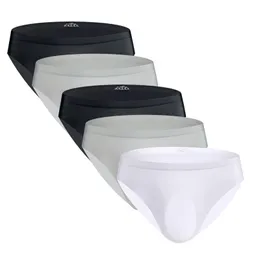 5 pcs / mycket sömlösa nylonbyxor 3d slag is silke män underkläder ultra-tunn gay sexig påse calzoncillos l-3xl underbyxor