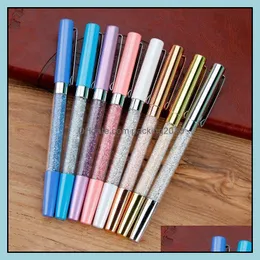 Business & Industrialmetal Crystal Broken Diamond Pen Student School Office Supplies Ballpoint Gift Pens Writing Tools Gifts Drop Delivery 2