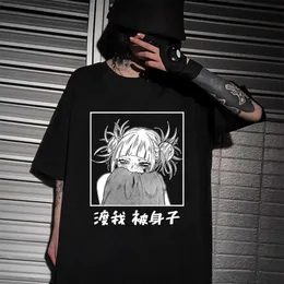 My Hero Academia Himiko Toga Funny Graphic T-shirt Fashion Anime Women T Shirt X0628