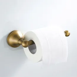 Antique WC Roll Holder Bronze Bathroom Gold Toilet Paper Towel Holders Black Chrome Kitchen Tissue Shelf White 210720