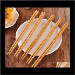 Flatware Kitchen, Dining Bar & Garden Drop Delivery 2021 Natural Bamboo Traditional Vintage Handmade Chinese Dinner Chopsticks Home Kitchen T