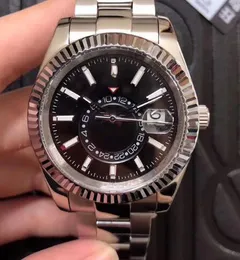 Marinen 2023 u1 st9 stål herrar klockor blå gmt automatisk rörelse liten urtavla safir kalender 42mm klock rostfritt himmel armbandsur 3s