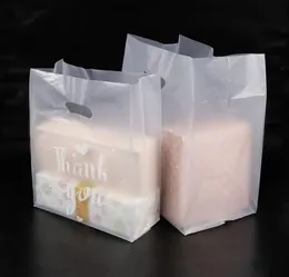 2021 Nowa jakość Dziękujemy Plastikowa Torba Prezent Chleb Pakiet Shopping Pakiet z uchwytem Party Wedding Candy Cake Torby do pakowania