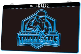 LD1230 First Order Troopers 3D-Gravur LED-Lichtschild Großhandel Einzelhandel