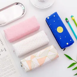 Creative Cute Kawaii School Student Zipper Pencil Case Candy Kids Organizer Bag Pouch Stationery Supplies Väskor