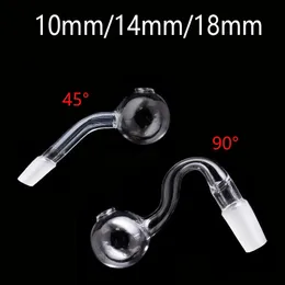 Tubo di vetro per bruciatore a olio XXL da 30 mm 10 mm 14 mm 18 mm Maschio femmina Tubi per fumatori d'acqua Pyrex banger nail per dab rig Bong