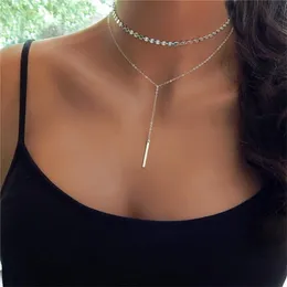 Lusion Jewelry Luxury Multi-Layer Tattoo Choker Neckalce Strip Bohemian Boho Chunky Pendnats Neckalces Accessories Chokers