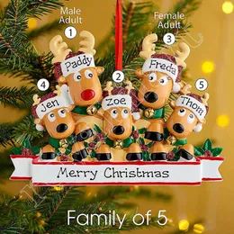 Lowest Price 2022 Personalized Reindeer Fireplace Christmas Tree Decorations Cute Elk Party Children Gift Ornaments Pendants