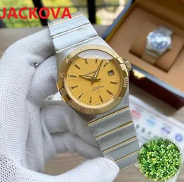 Kochankowie Pary Styl Fabryka Kobiety Mężczyźni Sukienka Zegarki Pełna Stal Nierdzewna 28mm 38mm Sapphire Mechaniczne Automatyczne Wodoodporne Watch Montrres De Luxe Femme