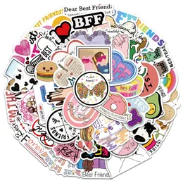 50 PCS Mixed Graffiti skateboard Stickers Cartoon friendship For Car Laptop Children gifts Fridge Helmet Pad Bicycle Bike Motorcycle PS4 book Guitar Pvc Decal