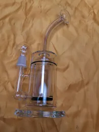 Bicchiere di vetro Bong Bong Fristted Disco Fumo Pipa ad acqua Olio di tabacco Dab Rigs 14,4mm maschio Giunto cheechshop