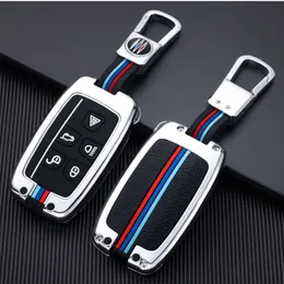 Zinc Alloy Car Key Case Remote Control Fob Keys Cover For Land Rover Range Rover Sport Evoque Velar Discovery LR4 Freelander2 Jaguar Auto Parts