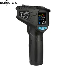 Termometr na podczerwień Bez Kontakt Digital Industry Pireometr -50 ~ 800C Aquarium Laser IR Temperatura Pistolet 210719