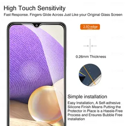 Für sansung a32 fall gehärtetem glas für samsung galaxy a12 a32 a21s a02 a02s a 12 32 21s 52 02s 72 glas display-schutzfolien Film