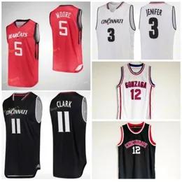 Formalar NCAA Koleji Cincinnati Bearcats Basketbol Forması 1 Jacob E 11 Gary Clark 15 Cane Broome 22 Eliel Nsoseme 3 Justin Jenifer