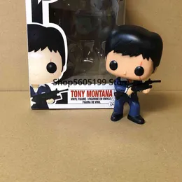 POP Scarface Tony Montana Med Box Vinyl Action Figurer Collection Model Toys X0503