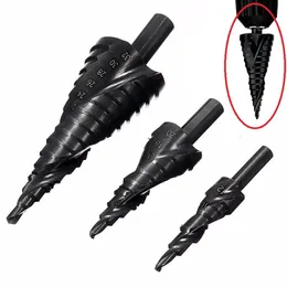 4-20mm 4-32mm Cobalt Step Drill Bit Set Nitrogen High Speed Steel Spiral For Metal Cone Triangle Shank Hole Cutter Professional Bits