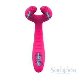 Sourcion G-Spot Вибратор-кролик женский 3 двигателя фаллоимитатор секс-игрушки для взрослых клитор влагалище стимулятор пениса массажер