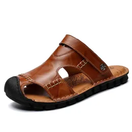 Originele heren Sandalen Flat Classic Outdoor Lawn Sandy Beach Shoes Luxurys Designers Lady Gentlemen Flip-flops Soft Bottom