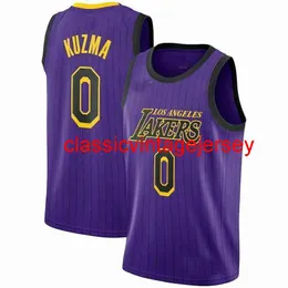 New Kyle Kuzma Swingman Jersey #0 Stitched Men Women Youth Basketball Jerseys Size XS-6XL