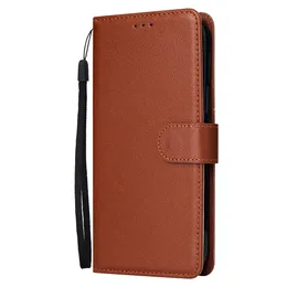 80st/Set Flip Back Cover Pu Leather Phone Falls för 13 Pro Max Mobile Protective Case Brown