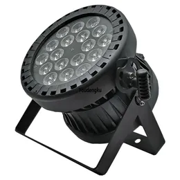 10pcs dmx屋外LEDパー64ライトステージ防水PAR LED 18x18W RGBWA UV 6IN1 IP 65 LED PAR LIGHT