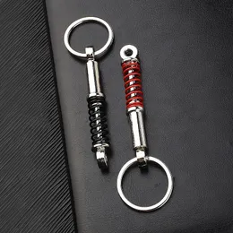 9PIECES / PLOS FASHION Creative Shock Absorber Keychain Bilmodifieringsdelar Keychain för män Bilkedja Tillbehör Business Gifts