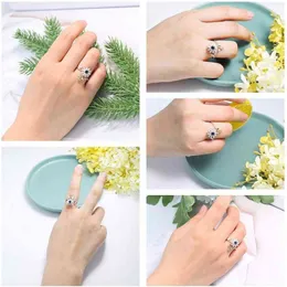 Finger Spinner Rings Fidget Anxiety Ring For Women Sunflower Relieving Anxiety Rings Rotate Anti Stress Ring Toy For Girl W S9o9 G1125