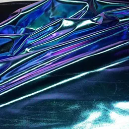 150cm*50cm Shiny Stretch Lycra bronzed magic Dancewear Fabric swimsuit cosplay stage performance garment fabric Laser cloth 210702