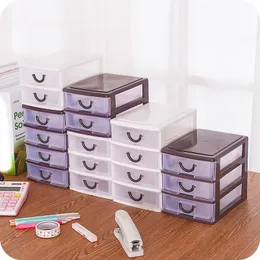 Durable Plastic Transparent Storage Box Office Desktop s Cosmetic Drawer Sorting Jewelry Organizer Home Tool