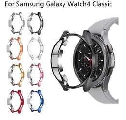 Case For Samsung Galaxy Watch 4 Classic 42/46mm Plating TPU Bumper Soft Smart Watch Protective Cover For Galaxy Watch 4 44mm