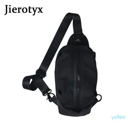 Jierotyx Casual kadın Bel Çantaları Moda Cep Telefonu Fanny Paketi Unisex Hip-Hop Trendy Göğüs Çantaları Punk Stil Kemer Bag1