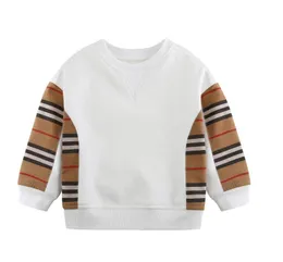 Vår Höst Baby Boys Flickor Pullover Söt Barn Långärmad Striped Tröjor Barn Casual Sweatshirt Barnkläder 2-8 år