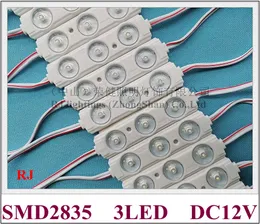 LEDライトモジュールインジェクションDC12V 70mm*18mm*7mm SMD 2835 3 LED 1.5W 200lm拡散レンズ170度アルミニウムPCB超明る5年保証