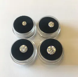 Outros moissanita solta de 5 mm a 9mm de cor redonda de cor de corte brilhante Redes de joias de grau VVS1 Brincos de anel de jóias