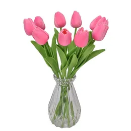 2021 flower PU mini tulip artificial wedding decoration silk flower home artificials plant Fashion furnishing articles