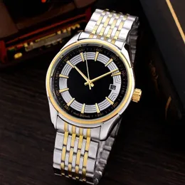 Orologi da polso orologi da uomo di lusso Movimento automatico meccanico Tutta la fascia in acciaio inossidabile Gold uomini di alta qualità guardano regali di Natale di San Valentino