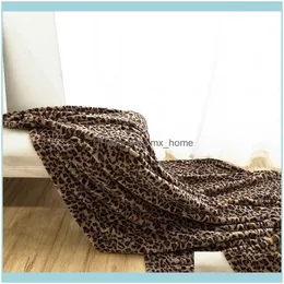 Blankets Textiles Home & Gardenblankets Leopard Pink Grey Throw Blanket Veet For Children Adult Couch Soft Winter Warm Plush Bedspreads Thin