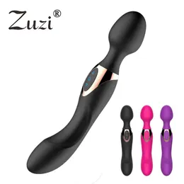 Nxy Sex Vibrators Masturbators g Spot for Women Usb Lading Av Toe Massage Clitoris Stimulator Female Clit Vibrator Adult Toy 1218