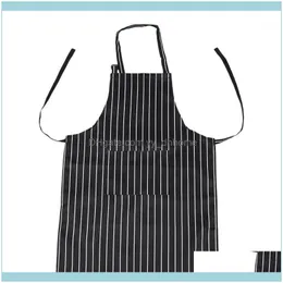 Aprons Textiles Home & Gardenkitchen Baking Ware Zebra Chalk Stripes Bib Apron With Pockets1 Drop Delivery 2021 Zriov