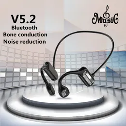 Cuffie per conduzione ossea TWS Cuffie sportive stereo wireless Auricolare compatibile con Bluetooth Vivavoce con microfono per la corsa