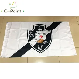 Бразилия CR Vasco da Gama flag 3 * 5ft (90см * 150 см) Полиэстер Флаги баннер Украшение Летающие Главная Сад Флагг Праздничные подарки