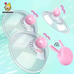 NXY Pump Toys Wireless Breast Vibrator Clitoris Vacuum Sucker Nippel Licking Sug Cup Masturbator Oral Sexleksak För Kvinnor Koppla 1125