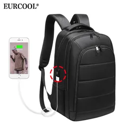 Eurcool Men 15.6 Inch حقيبة كمبيوتر محمول للذكور Mochila Travel Bags طارد المياه في سن المراهقة حقيبة الظهر N0001