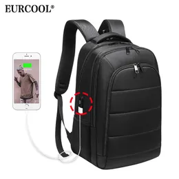 EURCOOL Zaino per laptop da uomo da 15,6 pollici per uomo Borse da viaggio Mochila Zaini per adolescenti idrorepellenti Scuola n0001