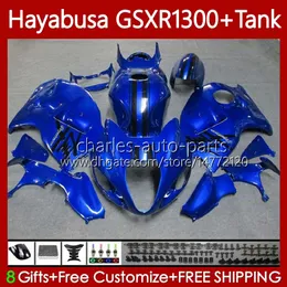1300cc Hayabusa för SUZUKI GSX-R1300 GSXR-1300 GSXR 1300 CC 74NO.26 GSXR1300 1996 1997 1998 1999 2000 2001 GSX R1300 2002 2003 2004 2005 2006 2007 Fairing Glossy Blue