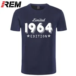 1964 LIMITED Edition Gold Design Męska Czarna Koszulka Cool Casual Pride T Shirt Mężczyźni Unisex Moda Tshirt Luźny rozmiar 210716