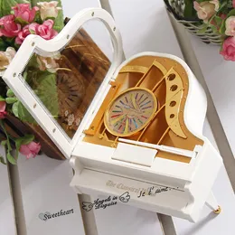 Exquisite Home Decor Dance Girl Piano Music Box Rotating Ballet Octave Valentine's Day Creative Birthday Gift