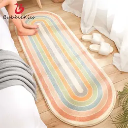 Bubble Kiss Oval Fluffy Carpets For Living Room Home Decor Rugs For Bedroom Cartoon Floor Mat Modern Kid Beside Bed Anti Slip 211204